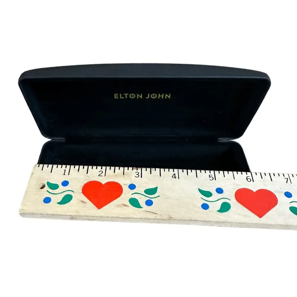 Elton John Gold Star Eyeglass Black Hard Case ￼